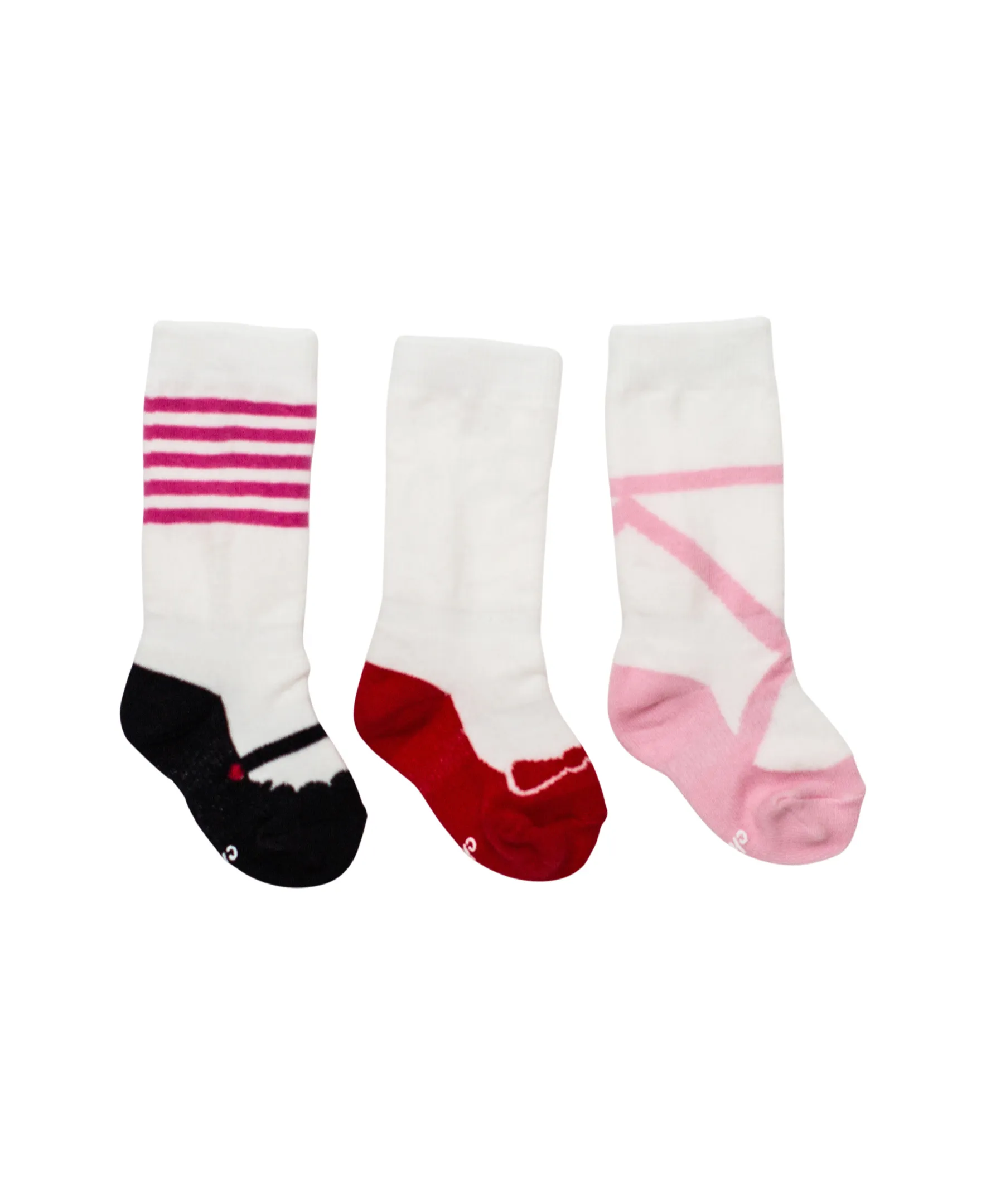 Baby Girl Shoe Socks - 3 Pack