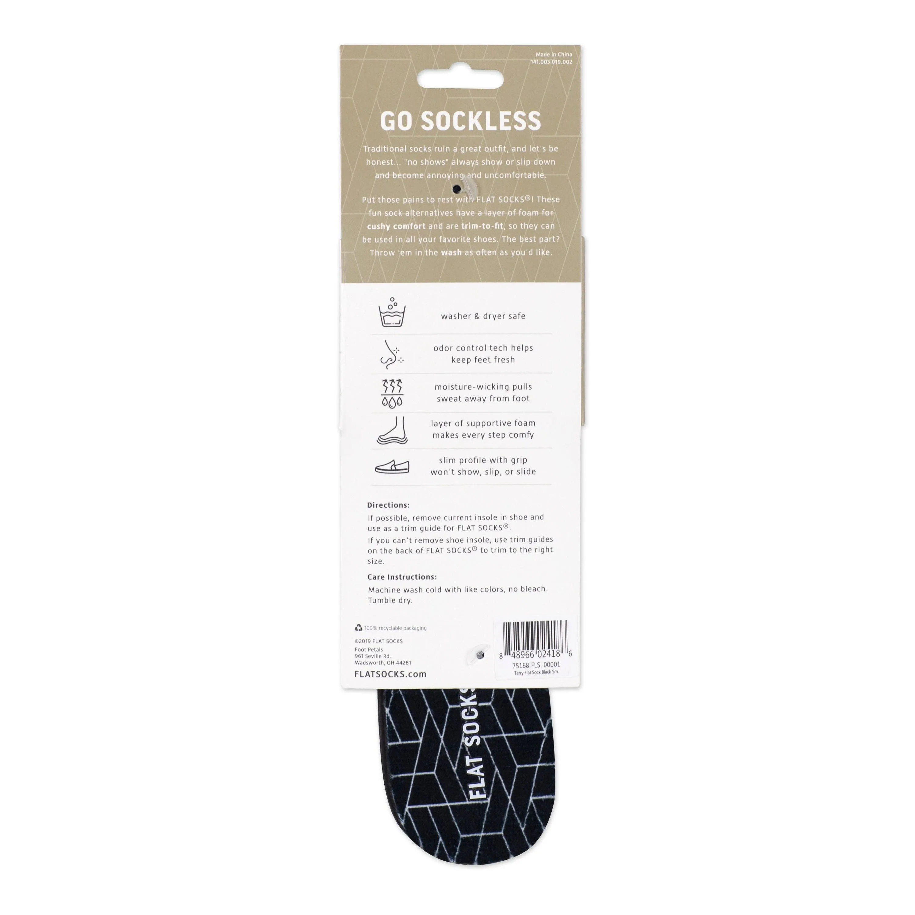 Black FLAT SOCKS
