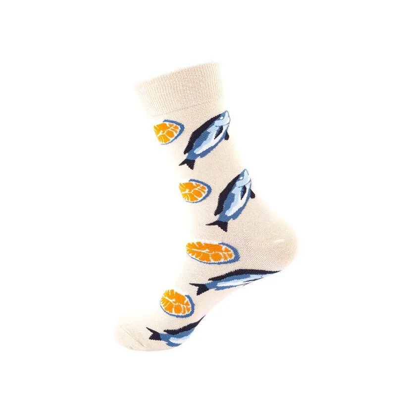 Cartoon Abstract Design Socks