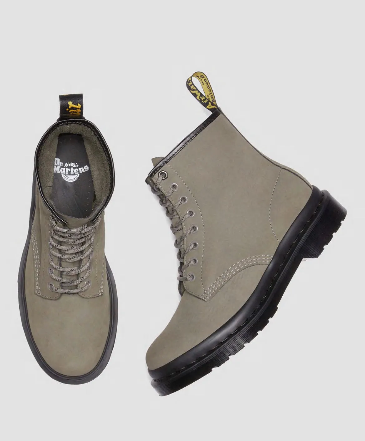 Dr.Martens 1460 Pascal Nickel Grey Milled Nubuk 31129059