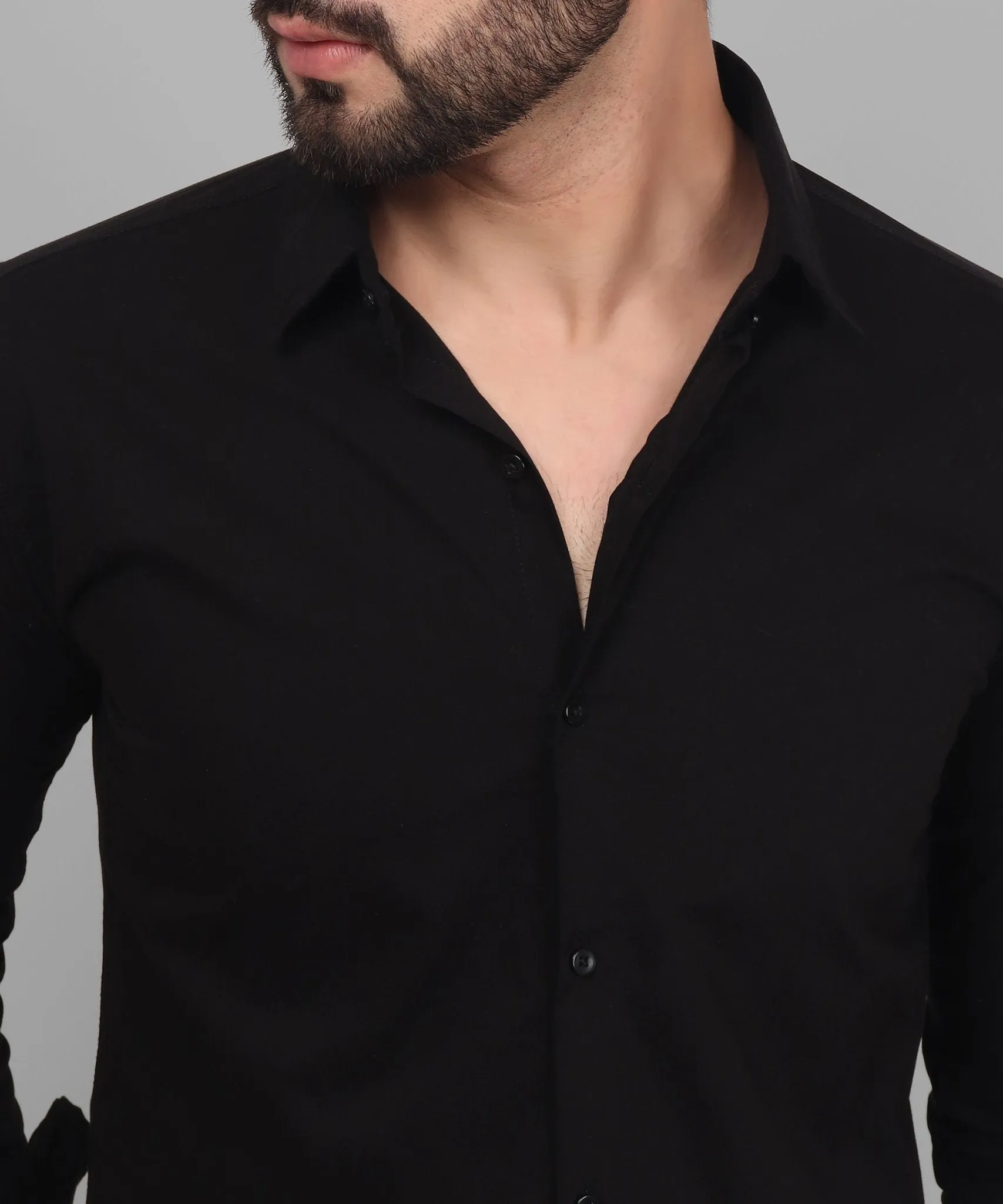 Shade Black Button Down Men's Shirt