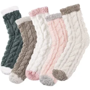 Womens Fuzzy Socks Fluffy Cozy Socks Warm Socks for Women Slipper Socks Soft Comfy Sleeping Socks